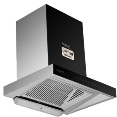 Hindware ALICIA PLUS 60 AUTO CLEAN CHIMNEY Auto Clean Wall Mounted Chimney (Black 1200 CMH)
