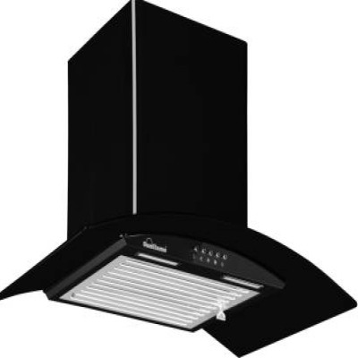 SUNFLAME Bella 60 cm Wall Mounted Chimney  (Black 1100 CMH)
