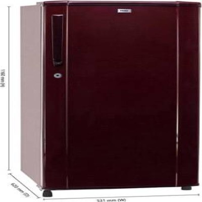 Haier 190 L Direct Cool Single Door 2 Star Refrigerator  (Burgundy Red, HRD-1902BBR-E)