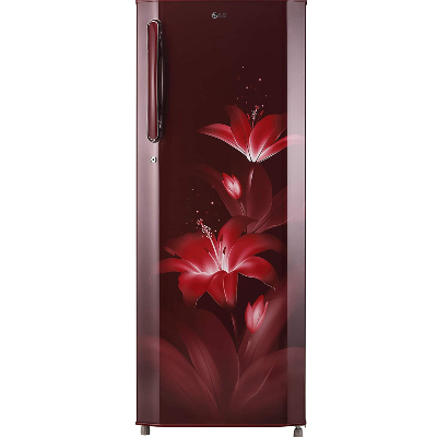 LG 270 L 3 Star Inverter Direct Cool Single Door Refrigerator (GL-B281BRGX, Ruby Glow)