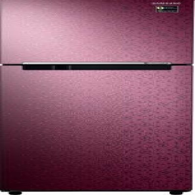 Samsung 234 L 2 Star Inverter Frost-Free Double-Door Refrigerator (RT28N3022MR/HL, Ombre Red)