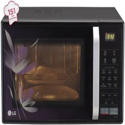 LG 21 L Convection Microwave Oven  (MC2146BP, Black)