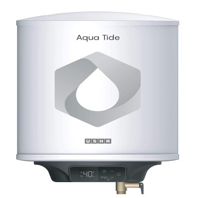 Usha Aqua Tide 25 Litre 5 Star Digital Storage Water Heater (White)