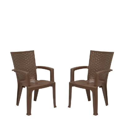 Plastic Chair (Set of 2) in Rattan Dark Beige ColourPlastic Chair (Set of 2) in Rattan Dark Beige ColourPlastic Chair (Set of 2) in Rattan Dark Beige ColourPlastic Chair (Set of 2) in Rattan Dark Beige ColourPlastic Chair (Set of 2) in Rattan Dark Beige C