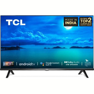 TCL 79.9 cm (32 Inches) HD Ready Certified Android Smart LED TV 32S65A (Black) (2020 Model)
