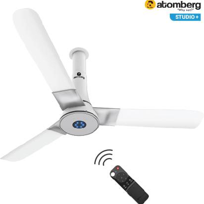 Atomberg Studio+ 1200 mm BLDC Motor with Remote 3 Blade Ceiling Fan  (earth brown, Pack of 1)