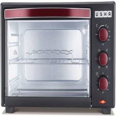 USHA 35-Litre OTGW3635Rc Oven Toaster Grill (OTG)  (Wine & Matte Black)