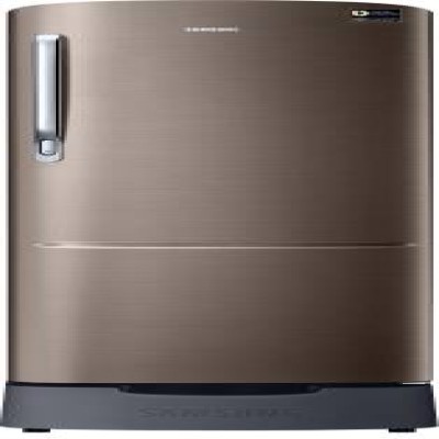 SAMSUNG 230 L Direct Cool Single Door 3 Star Refrigerator with Base Drawer  (Luxe Brown, RR24T282YDX/NL)