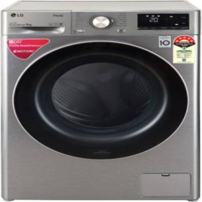 LG 8 kg Fully Automatic Front Load Black  (FHV1408ZWp)
