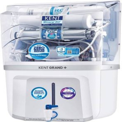 KENT Grand Plus ZW 9 L RO + UV + UF + TDS Water Purifier  (White)
