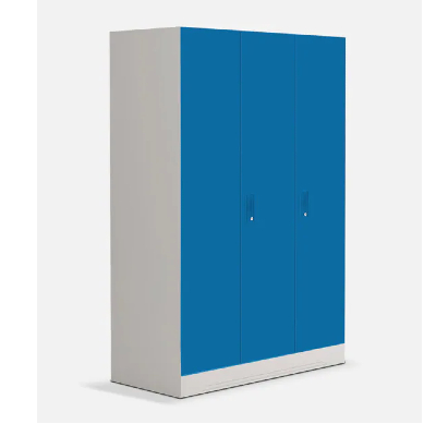 Slimline 3 Door Almirah In Blue Colour