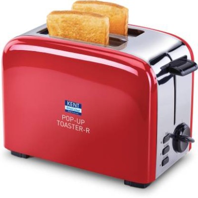 KENT 16030 850 W Pop Up Toaster  (Red)