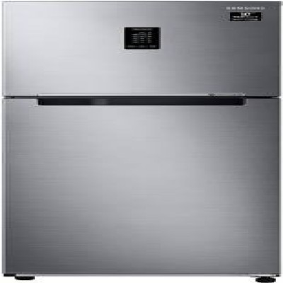 SAMSUNG 288 L Frost Free Double Door 2 Star Convertible Refrigerator  (Elegant Inox, RT34A4622S8/HL)