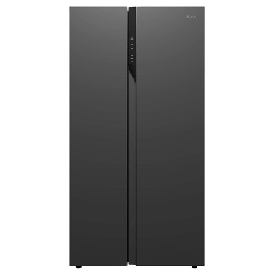 Haier 570 L Inverter Frost-Free Side-by-Side Refrigerator (HRF-622KS, Black Steel)